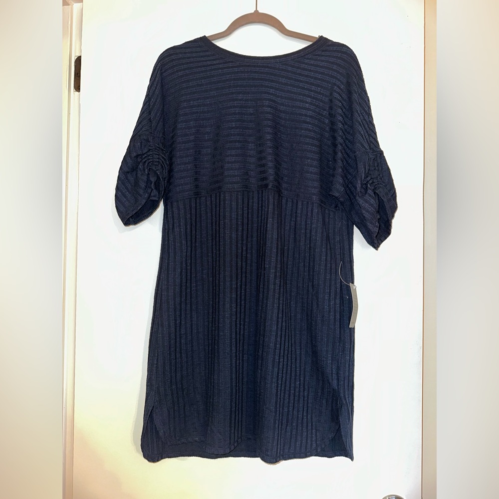 Navy Ribbed Knit Dress - Unbranded NWT